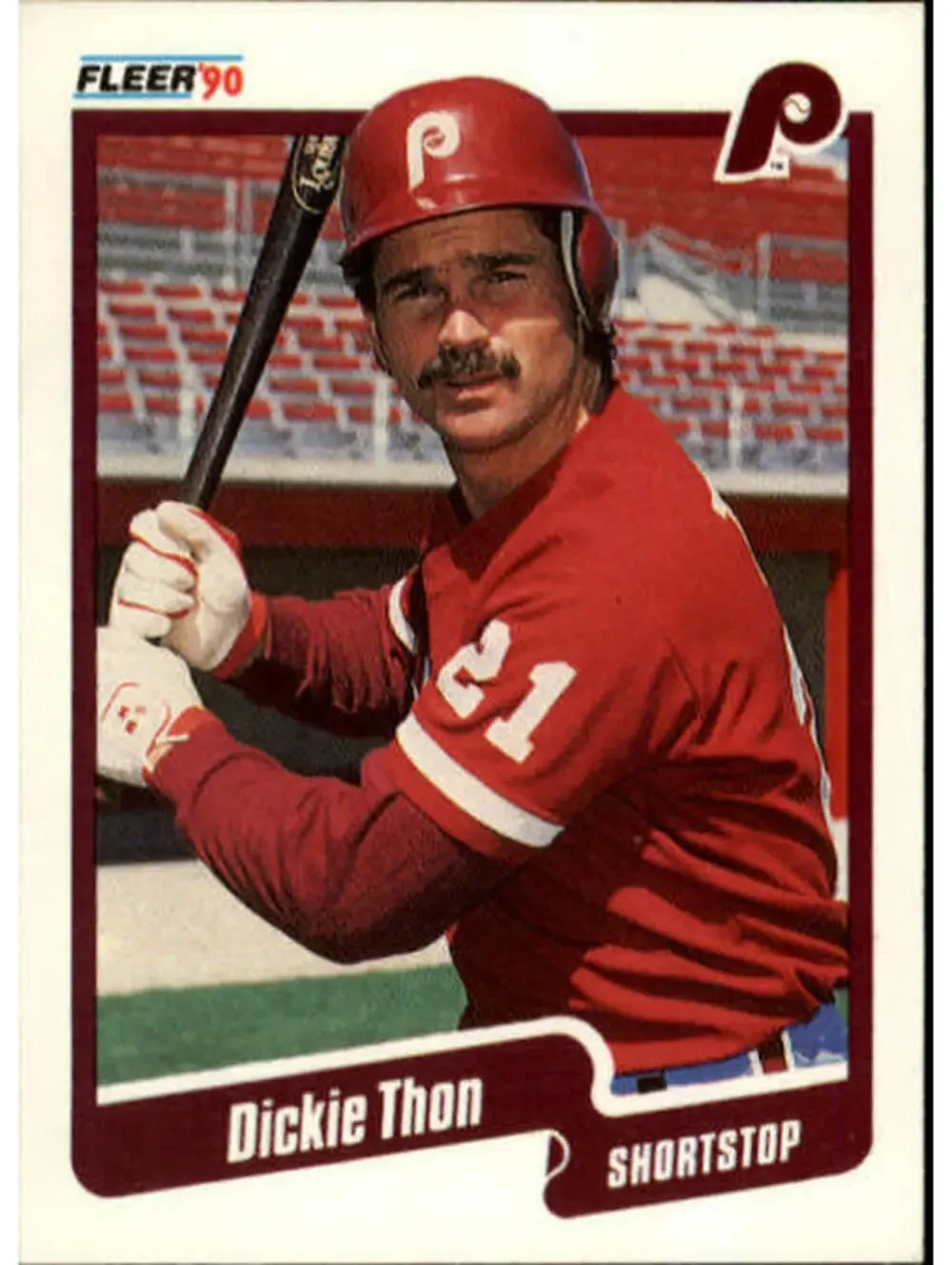 1990 Dickie Thon Fleer Baseball Card #573